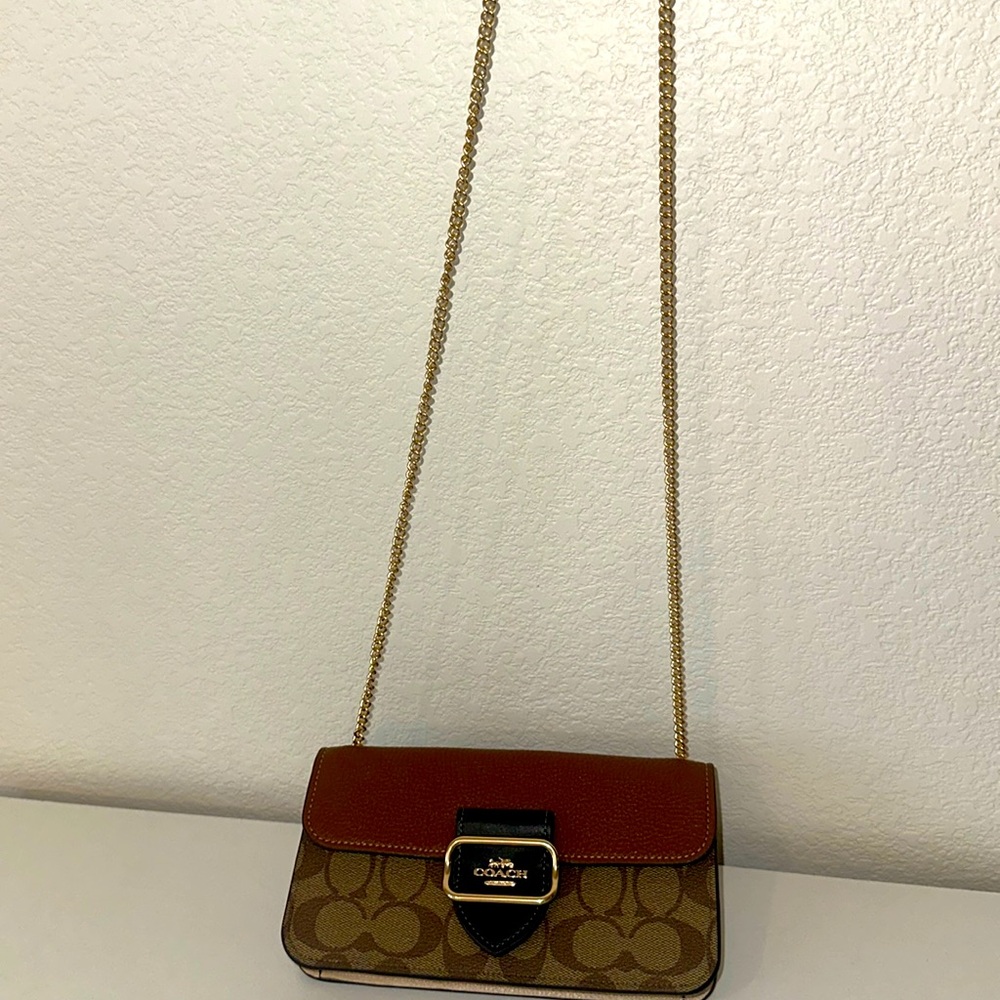 Coach Crossbody In Colorblock Signautre Canvas